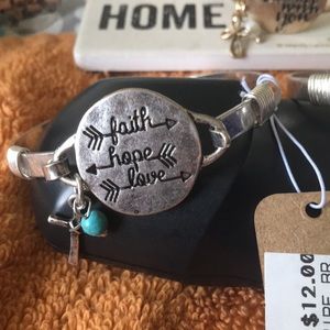 Inspirational  Silver Bracelet